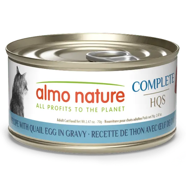 Almo Nature Complete Hqs | Tuna With Quail Eggs In Gravy Canned Cat Food 1