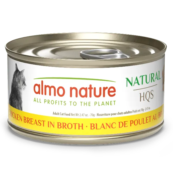 Almo Nature Natural Hqs | Chicken Breast In Broth Canned Cat Food 1