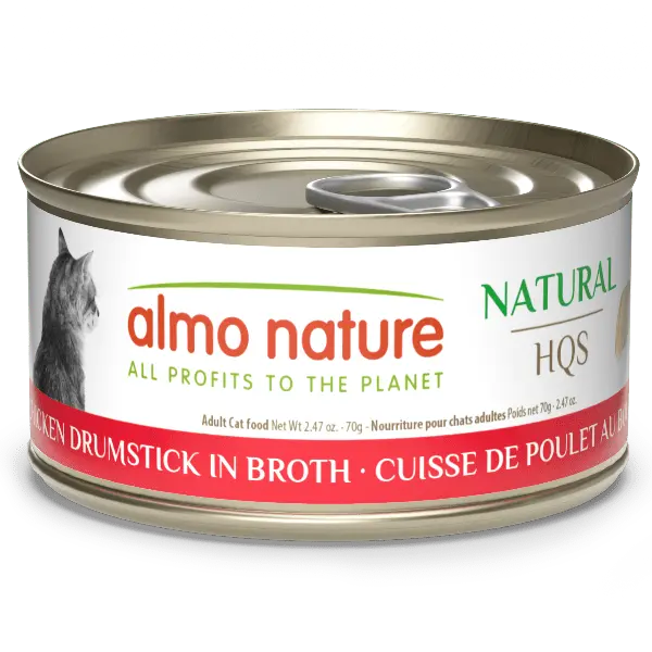 Almo Nature Natural Hqs | Chicken Drumstick In Broth Canned Cat Food 1