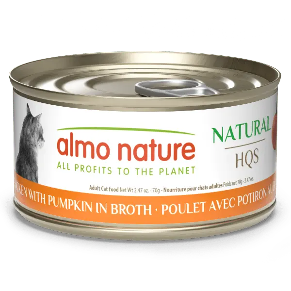 Almo Nature Natural Hqs | Chicken With Pumpkin In Broth Canned Cat Food 1