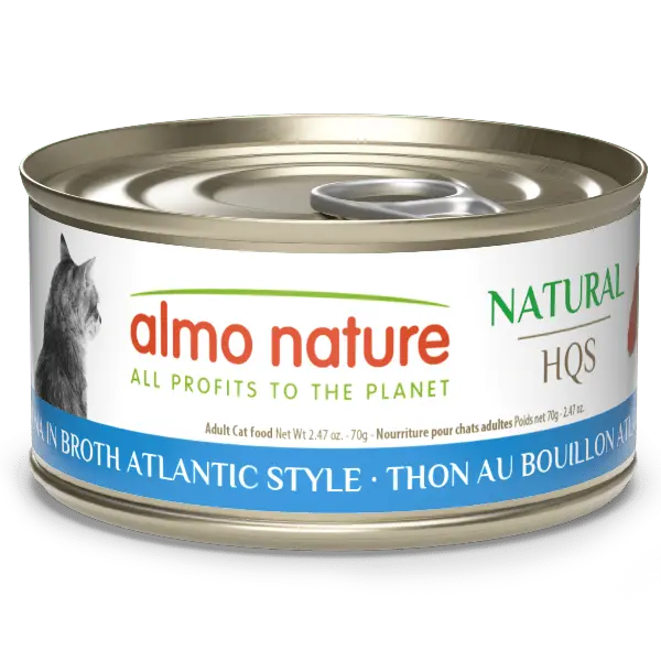Almo Nature Natural Hqs | Tuna In Broth Atlantic Style Canned Cat Food 1