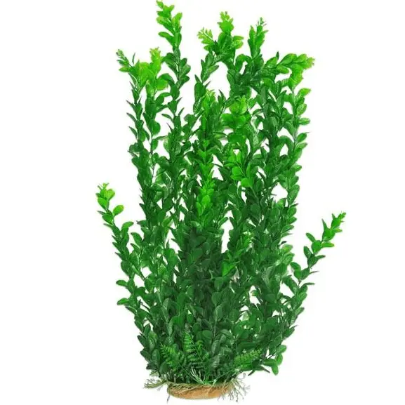Aquatop Green Medium Leaf Plastic Plant With Weighted Base 1
