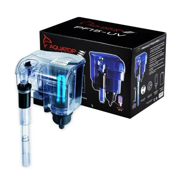 Aquatop Power Filter With Uv; Pf15-Uv With 5 Watt Uv Sterilization 1