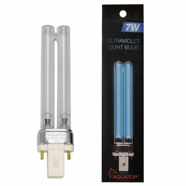 Aquatop Replacement Uv Bulb With Square Base 2 Pin; Available In 2 Sizes 1