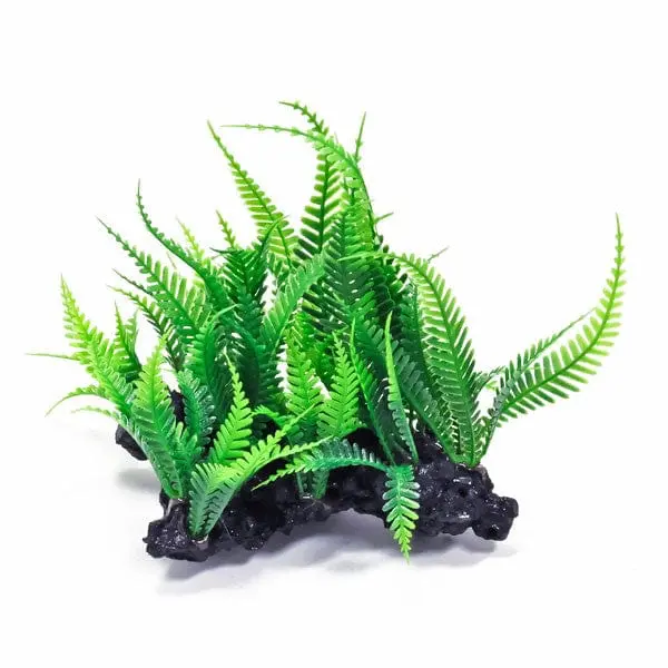 Aquatop Resin Driftwood With Plastic Green Fern 1