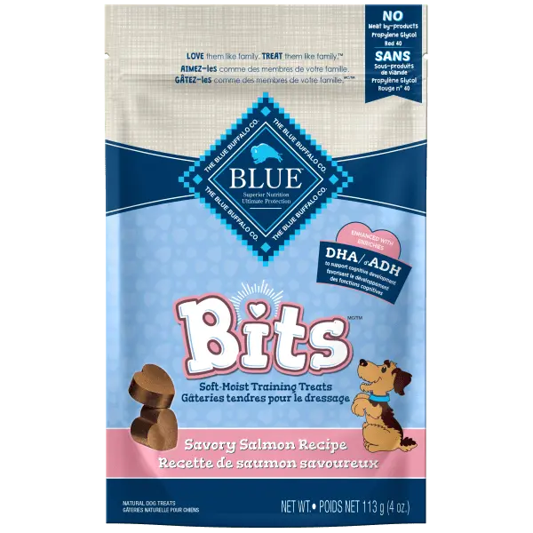 Blue Bits Soft-Moist Training Treats; Salmon Recipe, 4 Oz 1