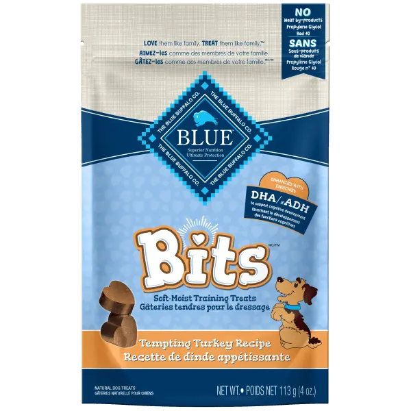 Blue Bits Soft-Moist Training Treats; Tempting Turkey Recipe, 4 Oz 1