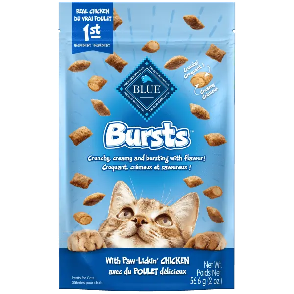 Blue Bursts Cat Treats; Paw-Lickin' Chicken 1