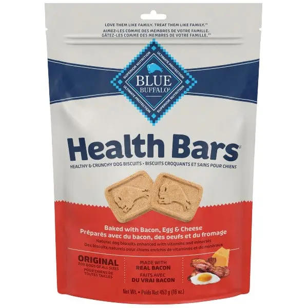 Blue Health Bars Natural Crunchy Dog Treats Biscuits; Bacon, Egg & Cheese 1