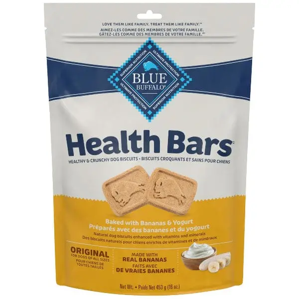Blue Health Bars Natural Crunchy Dog Treats Biscuits; Banana & Yogurt, 16Oz 1