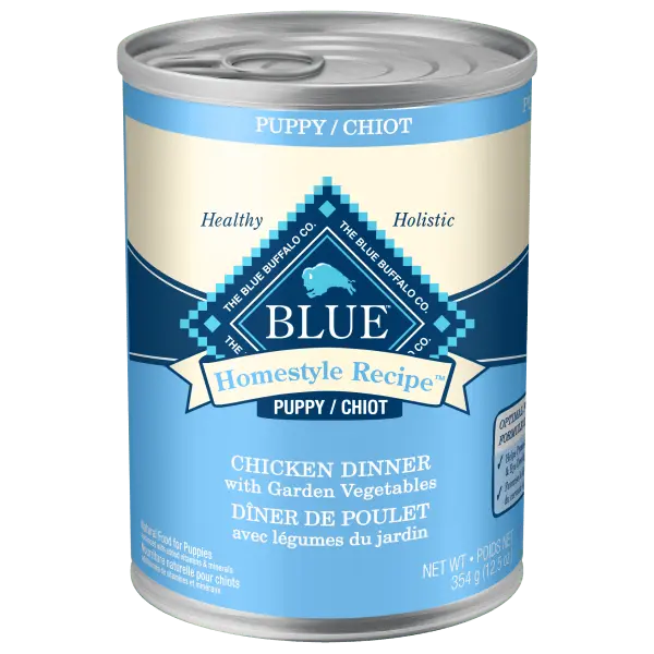 Blue Homestyle Recipe Chicken Dinner & Vegetables Canned Puppy Food 1