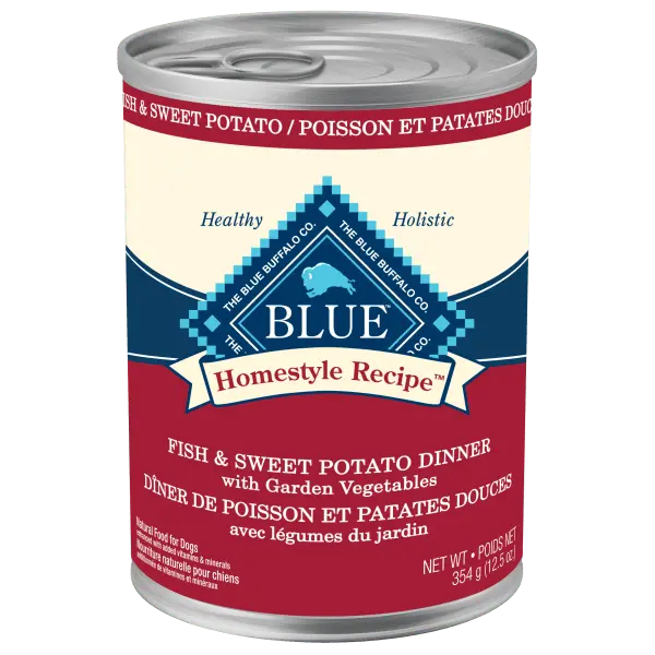 Blue Homestyle Recipe Fish & Sweet Potato Dinner Canned Dog Food 1