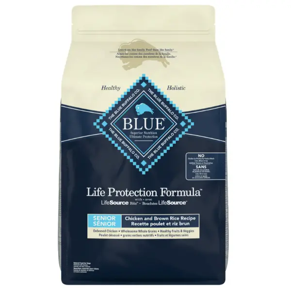 Blue Life Protection Formula Chicken & Brown Rice Recipe Dry Senior Dog Food, 26Lb 1