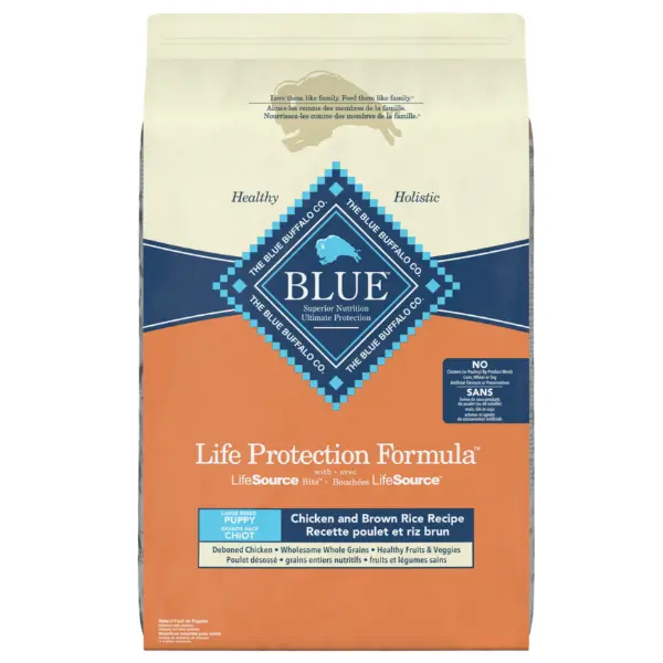 Blue Life Protection Formula Large Breed Chicken & Brown Rice Recipe Dry Puppy Food, 26Lb 1