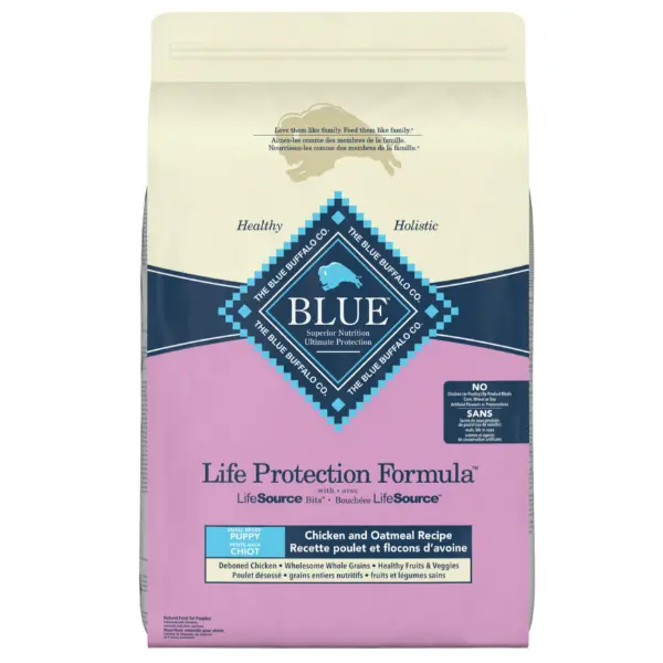 Blue Life Protection Formula Small Breed Chicken & Oatmeal Recipe Dry Puppy Food, 6Lb 1