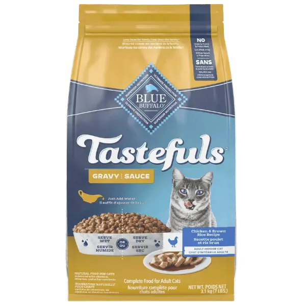 Blue Tastefuls Gravy Chicken & Brown Rice Recipe Dry Cat Food, 7Lb 1