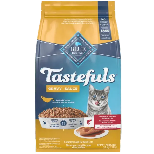 Blue Tastefuls Gravy Salmon & Brown Rice Recipe Dry Cat Food, 7Lb 1
