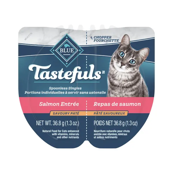 Blue Tastefuls Spoonless Singles Salmon Pate Wet Cat Food 1