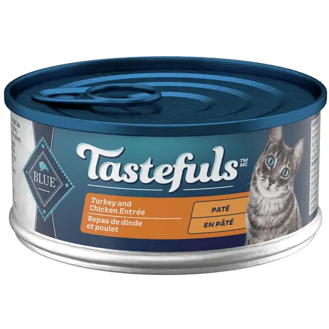 Blue Tastefuls Turkey & Chicken Entree Pate Canned Cat Food, 5.5Oz 1
