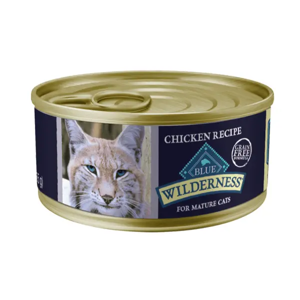 Blue Wilderness Grain Free Chicken Recipe For Mature Cats Canned Food 1