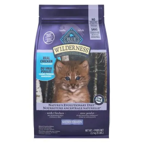 Blue Wilderness Grain Free Chicken Recipe Kitten Dry Food, 5Lb 1