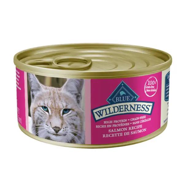 Blue Wilderness Grain Free Salmon Recipe Canned Cat Food 1