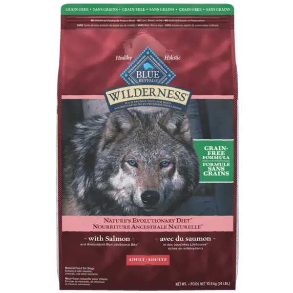 Blue Wilderness Grain Free Salmon Recipe Dry Dog Food, 24Lb 1