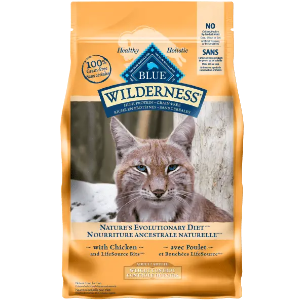 Blue Wilderness Grain Free Weight Control Chicken Recipe Cat Food, 5Lb 1