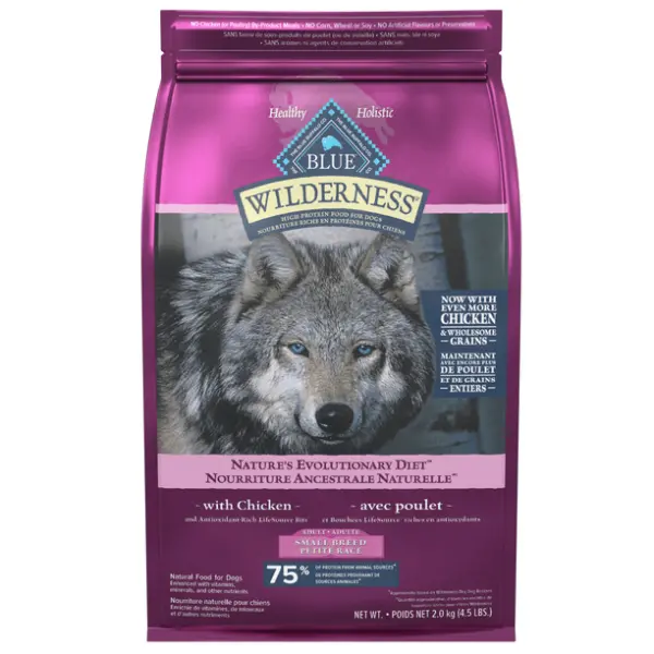 Blue Wilderness Small Breed Chicken Recipe With Grains Dry Dog Food 1