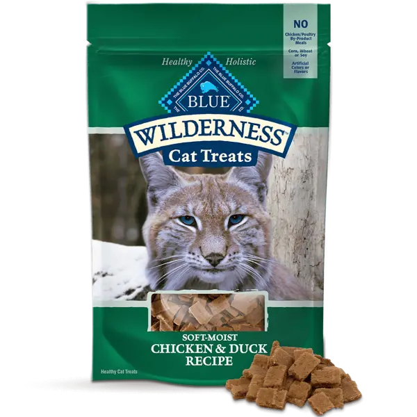 Blue Wilderness Soft-Moist Cat Treats; Chicken & Duck 1