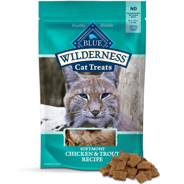 Blue Wilderness Soft-Moist Cat Treats; Chicken & Trout 1