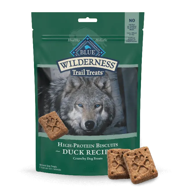 Blue Wilderness Trail Treats Grain Free Biscuits; Duck Recipe 1