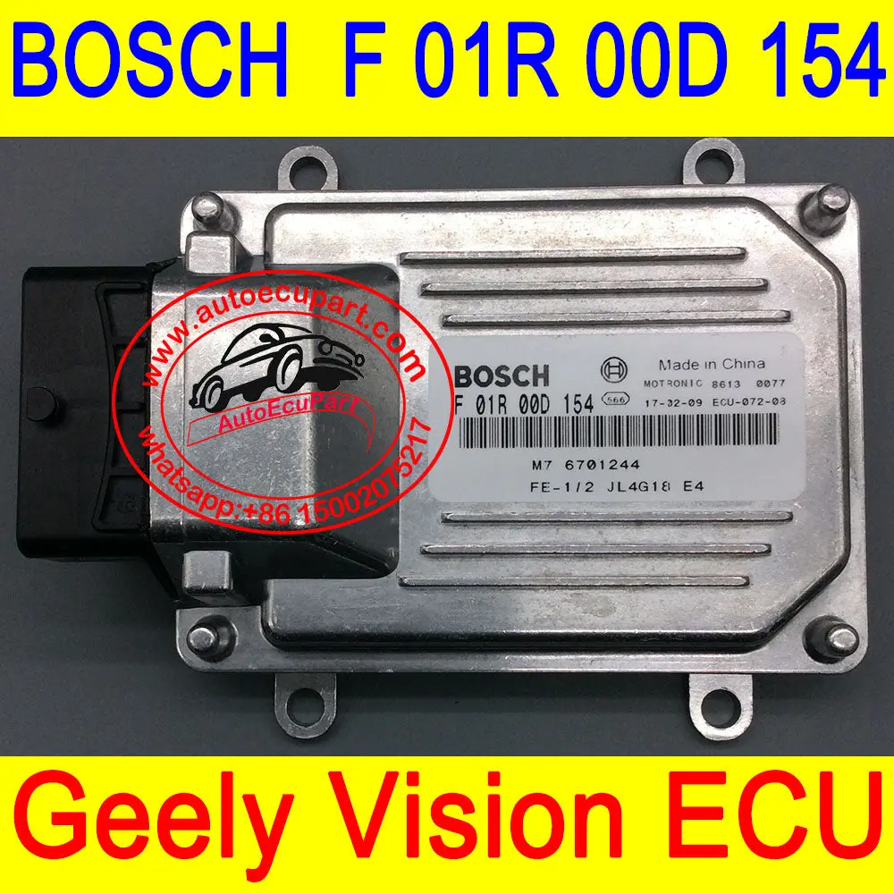 New Engine Computer Bosch M7 Ecu For Geely  Vision F 01R 00D 154 / F01r00d154 F01rb0d154  M7  6701244 Jl4g18 1