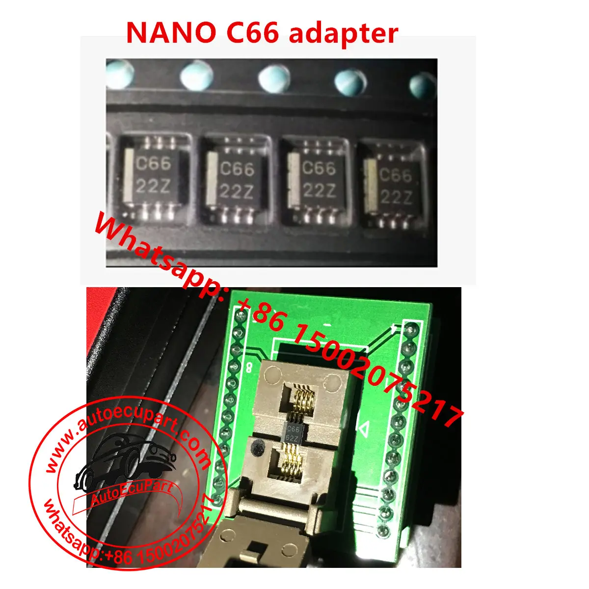 Socket Adapter For Nano Msop8 C66 C76 C86 R66 R76 R86 Micro 93C66 93C76 93C86 Eeprom Chip 1