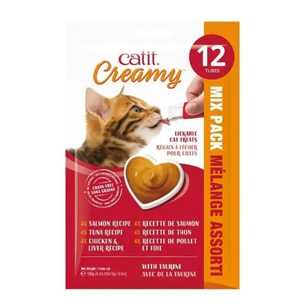 Catit Creamy Lickable Assorted Multipack Cat Treat 1