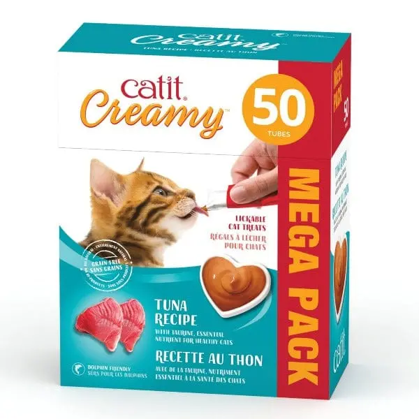 Catit Creamy Lickable Tuna Recipe Cat Treats 3