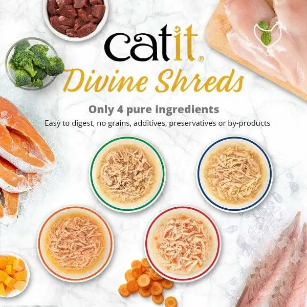 Catit Divine Shreds Chicken Multipack Cat Food Topper 2