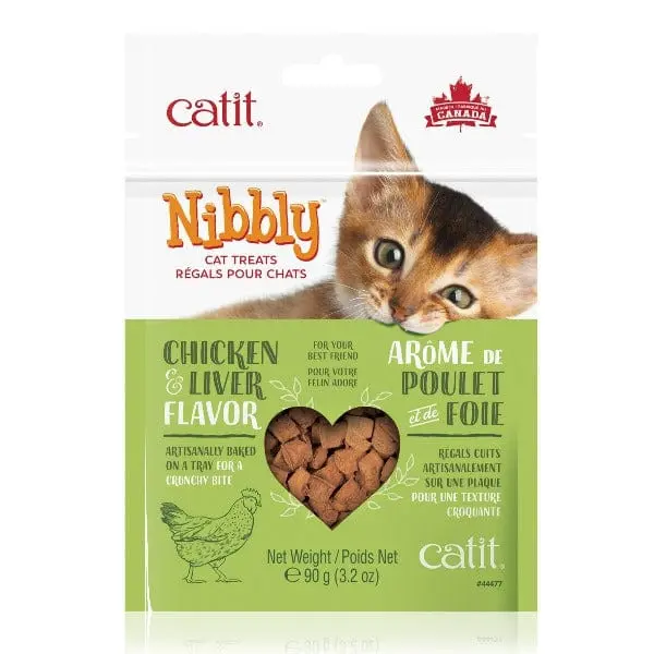 Catit Nibbly Chicken & Liver Flavour Cat Treats 1
