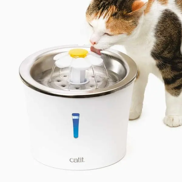 Catit Flower Stainless Steel Fountain 1
