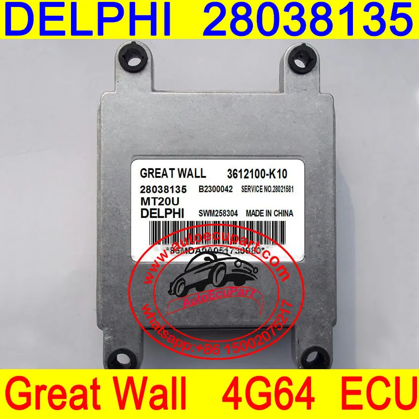 Original  New Delphi Mt20u Ecu 28038135 3612100-K10 For Great Wall Haval 4G63 Ecm 1