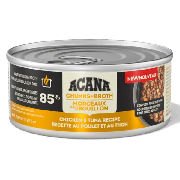 Acana Chunks In Broth Chicken & Tuna Recipe Canned Cat Food, 5.5Oz 1