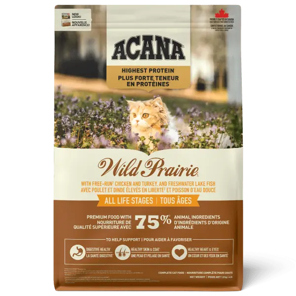 Acana Highest Protein Wild Prairie Dry Cat Food 1