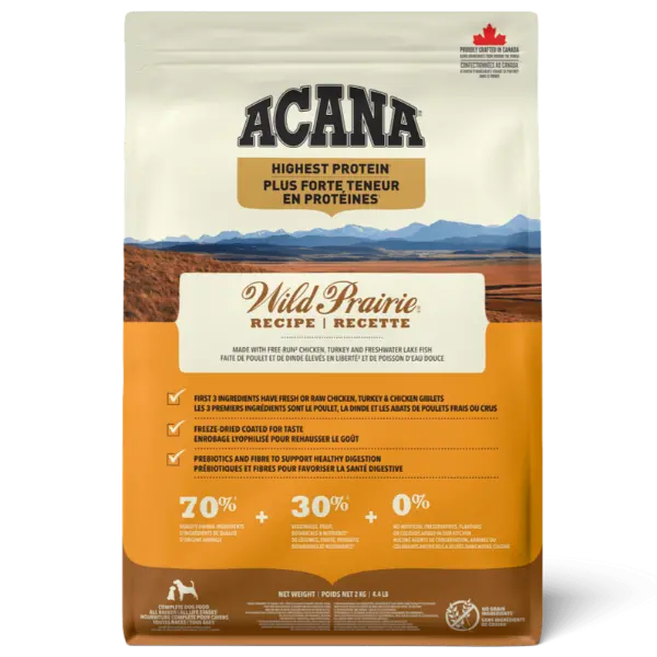 Acana Highest Protein Wild Prairie Recipe Dry Dog Food 1