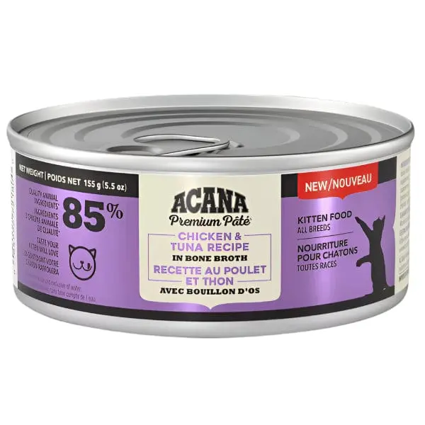 Acana Premium Pate Chicken & Tuna Kitten Recipe Canned Cat Food 3