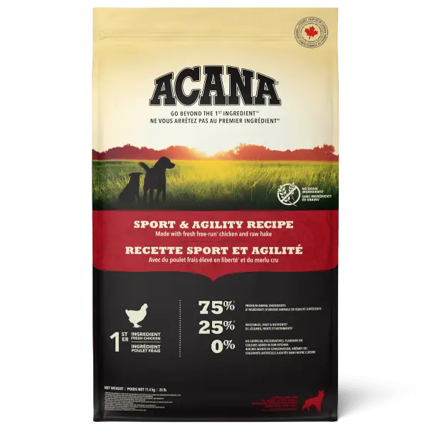 Acana Sport & Agility Recipe Dry Dog Food, 11.4Kg 1