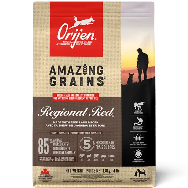 Orijen Amazing Grains Regional Red Dry Dog Food 1