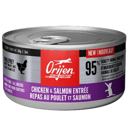 Orijen Chicken & Salmon Entrée Canned Kitten Food 1