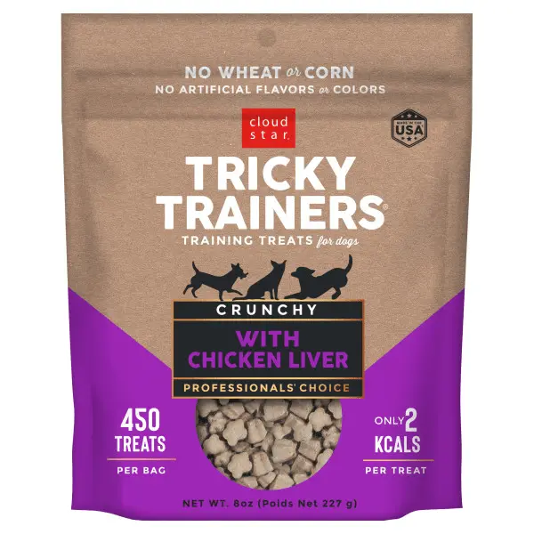Cloud Star Tricky Trainers With Chicken Liver Crunchy Dog Treats 1