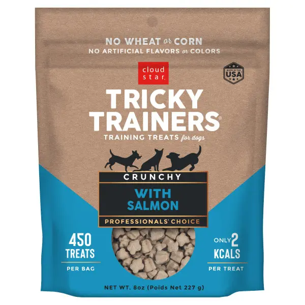 Cloud Star Tricky Trainers With Salmon Crunchy Dog Treats 1