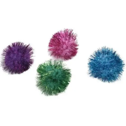 Turbo Glitter Pom Pom Balls Cat Toys 1